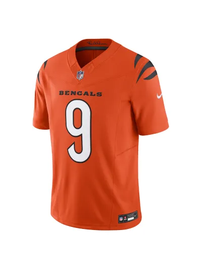 Men's Cincinnati Bengals Joe Burrow Nike Orange Vapor F.U.S.E. Limited Jersey 02