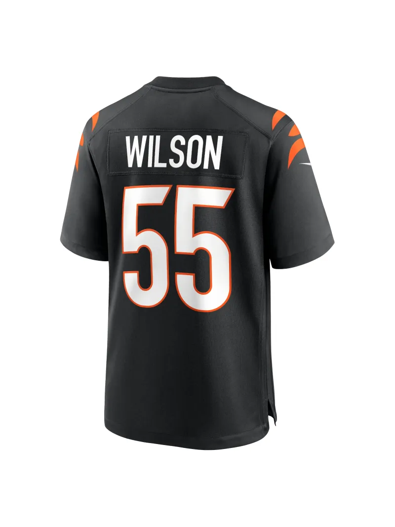 Men's Cincinnati Bengals Logan Wilson Nike Black Game Jersey