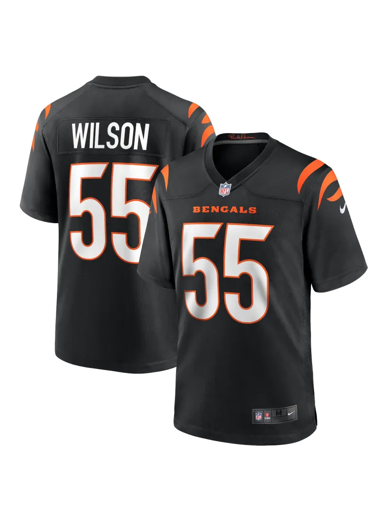 Men's Cincinnati Bengals Logan Wilson Nike Black Game Jersey