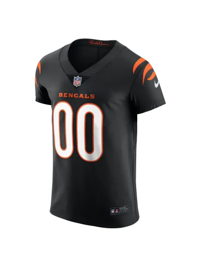 Men's Cincinnati Bengals Nike Black Vapor Elite Custom Jersey 02