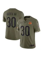 Men's Cincinnati Bengals Nike Olive 2022 Salute To Service Limited Jersey