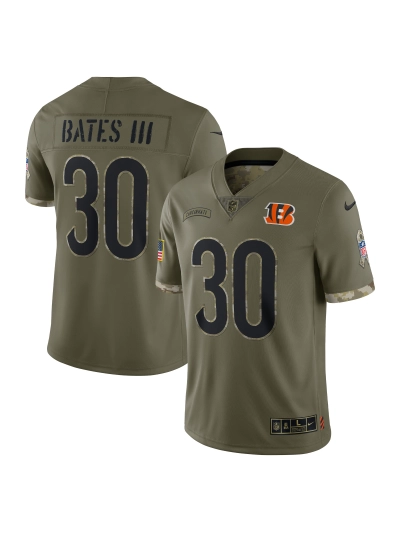 Men's Cincinnati Bengals Nike Olive 2022 Salute To Service Limited Jersey 01