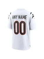 Men's Cincinnati Bengals Nike White Game Custom Jersey