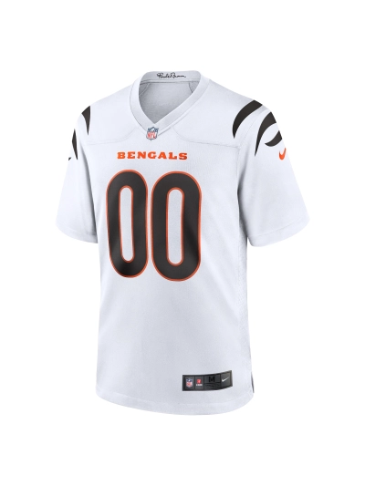 Men's Cincinnati Bengals Nike White Game Custom Jersey 02