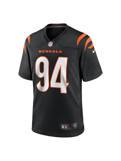 \Men's Cincinnati Bengals Sam Hubbard Nike Black Player Game Jersey 02