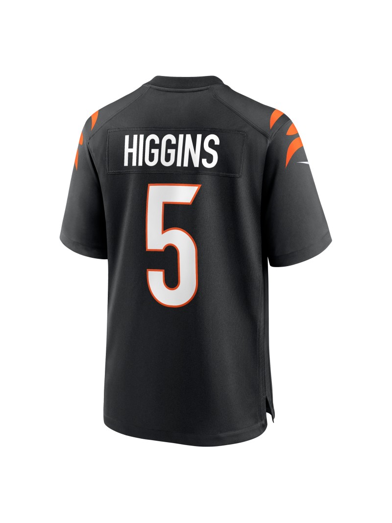 Men's Cincinnati Bengals Tee Higgins Nike Black Game Player Jersey