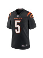 Men's Cincinnati Bengals Tee Higgins Nike Black Game Player Jersey