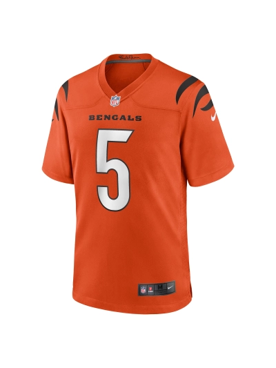 Men's Cincinnati Bengals Tee Higgins Nike Orange Alternate Game Player Jersey 02