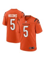 Men's Cincinnati Bengals Tee Higgins Nike Orange Alternate Game Player Jersey
