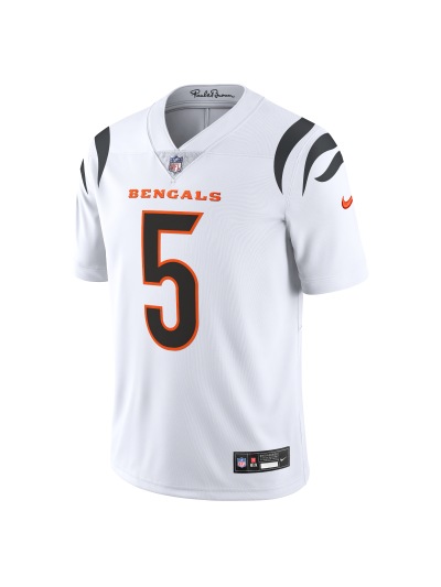 Men's Cincinnati Bengals Tee Higgins Nike White Vapor Untouchable Limited Jersey 02