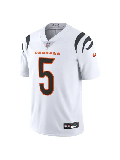Men's Cincinnati Bengals Tee Higgins Nike White Vapor Untouchable Limited Jersey 02