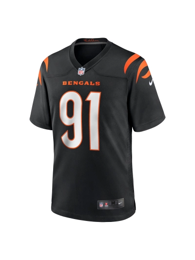 Men's Cincinnati Bengals Trey Hendrickson Nike Black Game Jersey 02