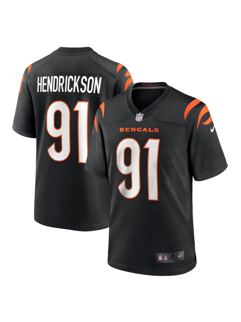 Men's Cincinnati Bengals Trey Hendrickson Nike Black Game Jersey