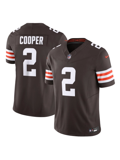 Men's Cleveland Browns Amari Cooper Nike Brown Vapor F.U.S.E. Limited Jersey 01