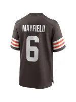 Men's Cleveland Browns Baker Mayfield Nike Brown Game Player Jersey