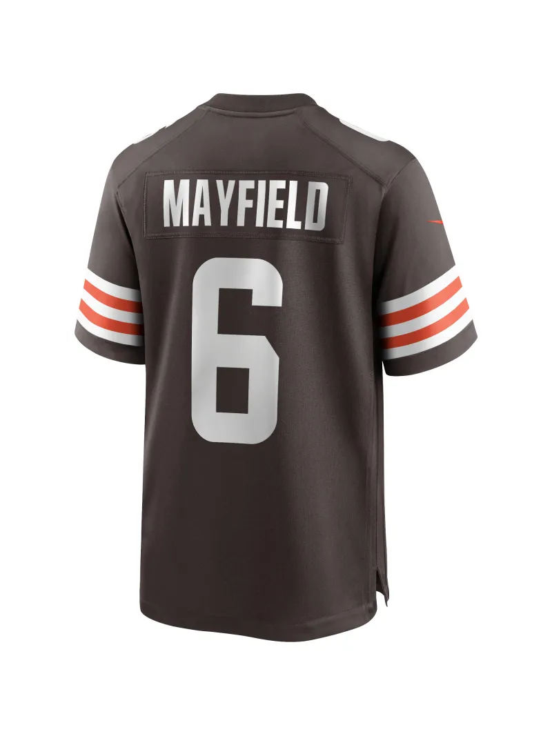 Men's Cleveland Browns Baker Mayfield Nike Brown Game Player Jersey