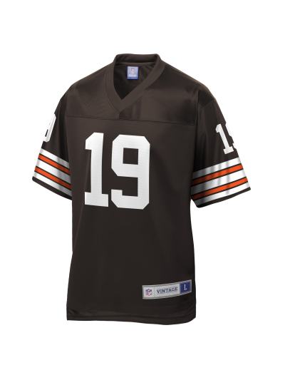 Men's Cleveland Browns Bernie Kosar NFL Pro Line Brown Retired Player Replica Jersey 02