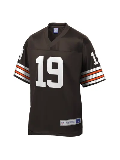Men's Cleveland Browns Bernie Kosar NFL Pro Line Brown Retired Player Replica Jersey 02