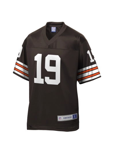 Men's Cleveland Browns Bernie Kosar NFL Pro Line Brown Retired Player Replica Jersey 02
