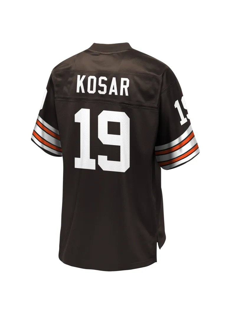 Men's Cleveland Browns Bernie Kosar NFL Pro Line Brown Retired Player Replica Jersey