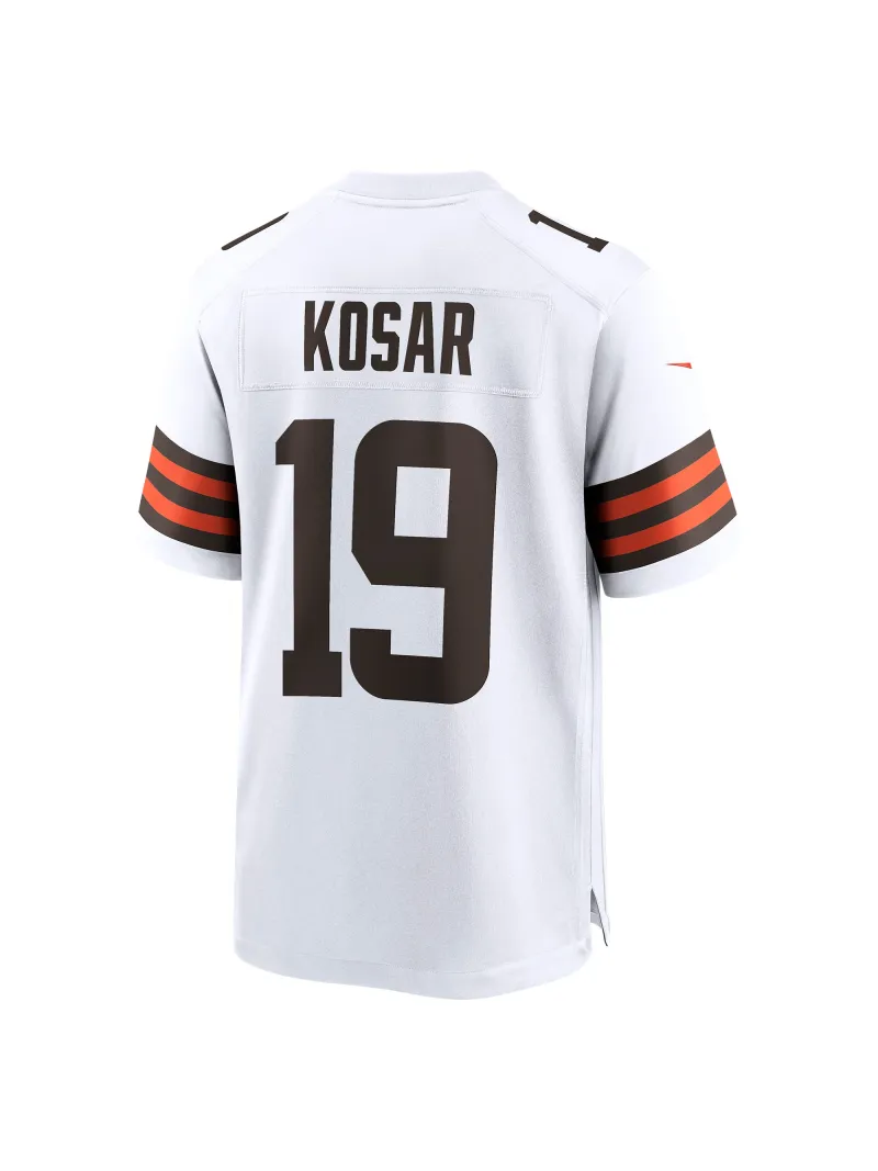 Men's Cleveland Browns Bernie Kosar Nike White Retired Player Game Jersey