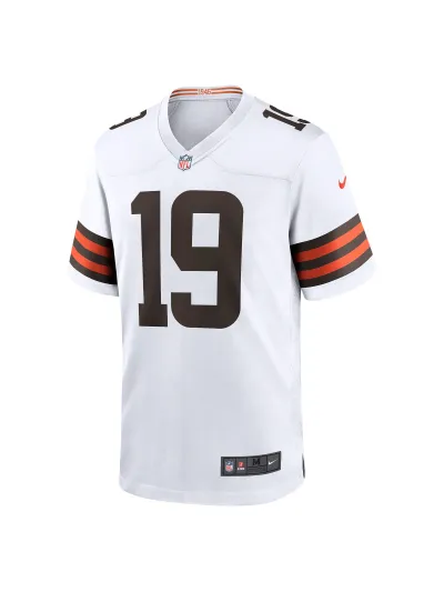 Men's Cleveland Browns Bernie Kosar Nike White Retired Player Game Jersey 02