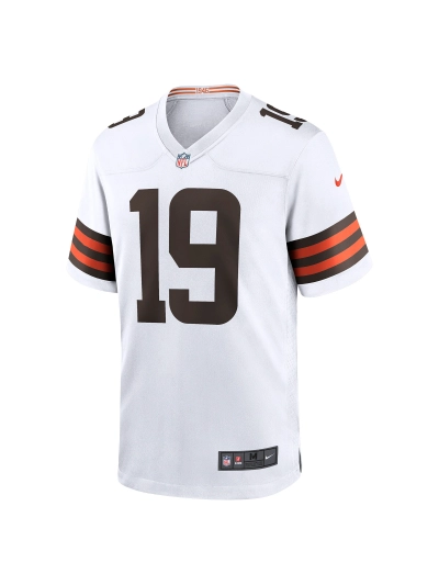 Men's Cleveland Browns Bernie Kosar Nike White Retired Player Game Jersey 02