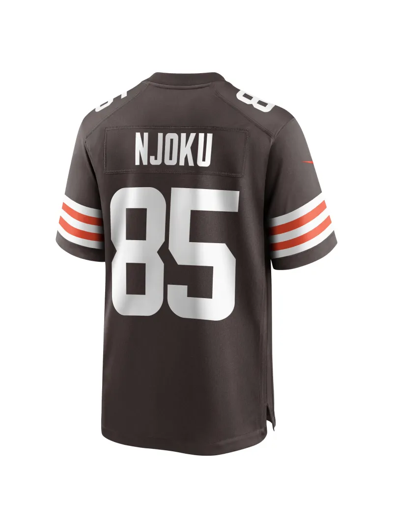 Men's Cleveland Browns David Njoku Nike Brown Player Game Jersey