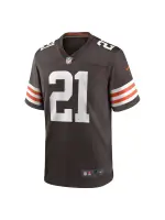 Men's Cleveland Browns Denzel Ward Nike Brown Game Jersey