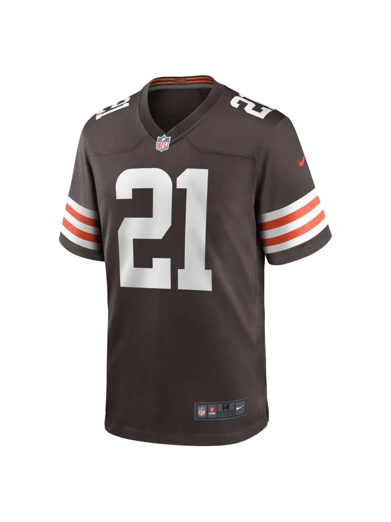 Men's Cleveland Browns Denzel Ward Nike Brown Game Jersey