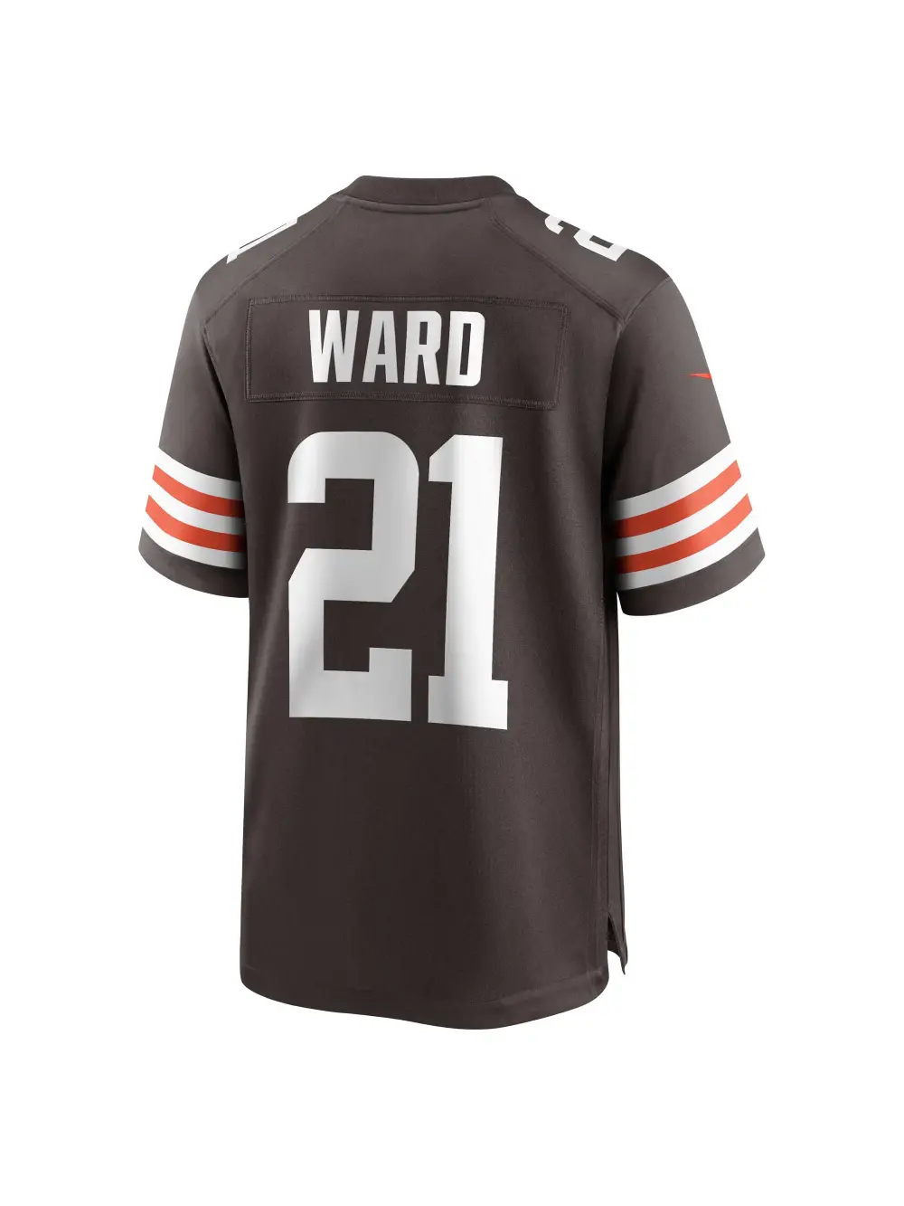 Men's Cleveland Browns Denzel Ward Nike Brown Game Jersey