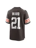 Men's Cleveland Browns Denzel Ward Nike Brown Game Jersey