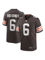 Men's Cleveland Browns Jeremiah Owusu-Koramoah Nike Brown Team Game Jersey
