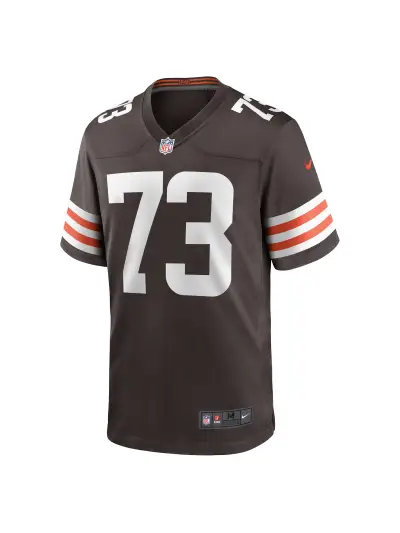 Men's Cleveland Browns Joe Thomas Nike Brown Retired Player Game Jersey 02