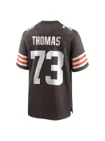 Men's Cleveland Browns Joe Thomas Nike Brown Retired Player Game Jersey
