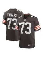 Men's Cleveland Browns Joe Thomas Nike Brown Retired Player Game Jersey
