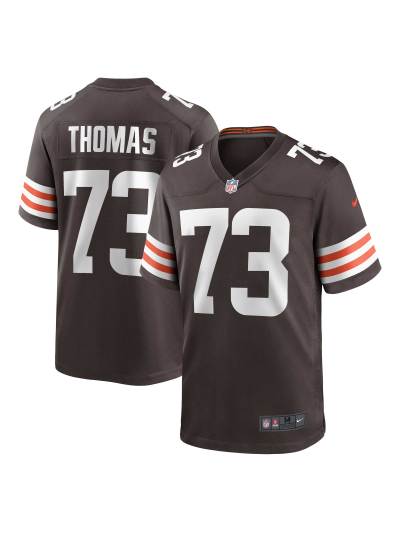 Men's Cleveland Browns Joe Thomas Nike Brown Retired Player Game Jersey 01
