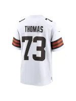 Men's Cleveland Browns Joe Thomas Nike White Retired Game Player Jersey