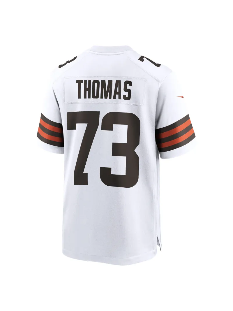 Men's Cleveland Browns Joe Thomas Nike White Retired Game Player Jersey