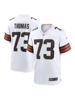 Men's Cleveland Browns Joe Thomas Nike White Retired Game Player Jersey