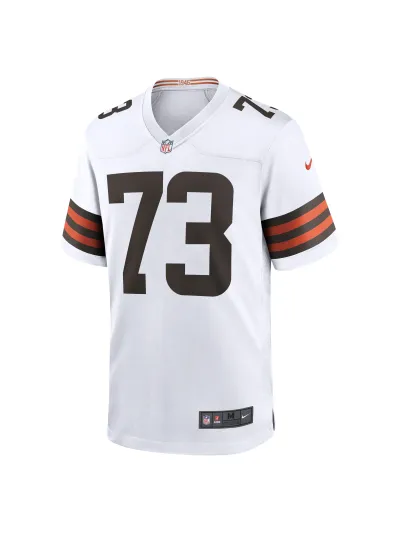 Men's Cleveland Browns Joe Thomas Nike White Retired Game Player Jersey 02