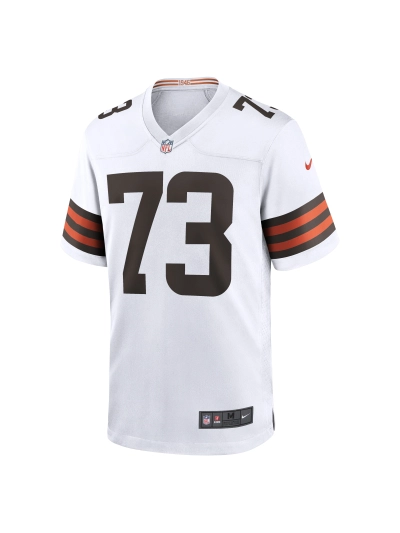 Men's Cleveland Browns Joe Thomas Nike White Retired Game Player Jersey 02
