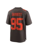 Men's Cleveland Browns Myles Garrett Nike Brown Alternate Game Jersey