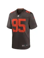 Men's Cleveland Browns Myles Garrett Nike Brown Alternate Game Jersey