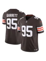Men's Cleveland Browns Myles Garrett Nike Brown Vapor F.U.S.E. Limited Jersey