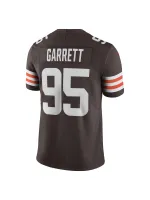 Men's Cleveland Browns Myles Garrett Nike Brown Vapor Limited Jersey