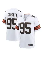 Men's Cleveland Browns Myles Garrett Nike White Away Game Jersey