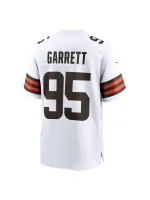 Men's Cleveland Browns Myles Garrett Nike White Away Game Jersey