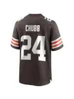 Men's Cleveland Browns Nick Chubb Nike Brown Player Game Jersey