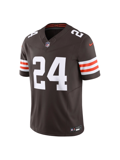 Men's Cleveland Browns Nick Chubb Nike Brown Vapor F.U.S.E. Limited Jersey 02
